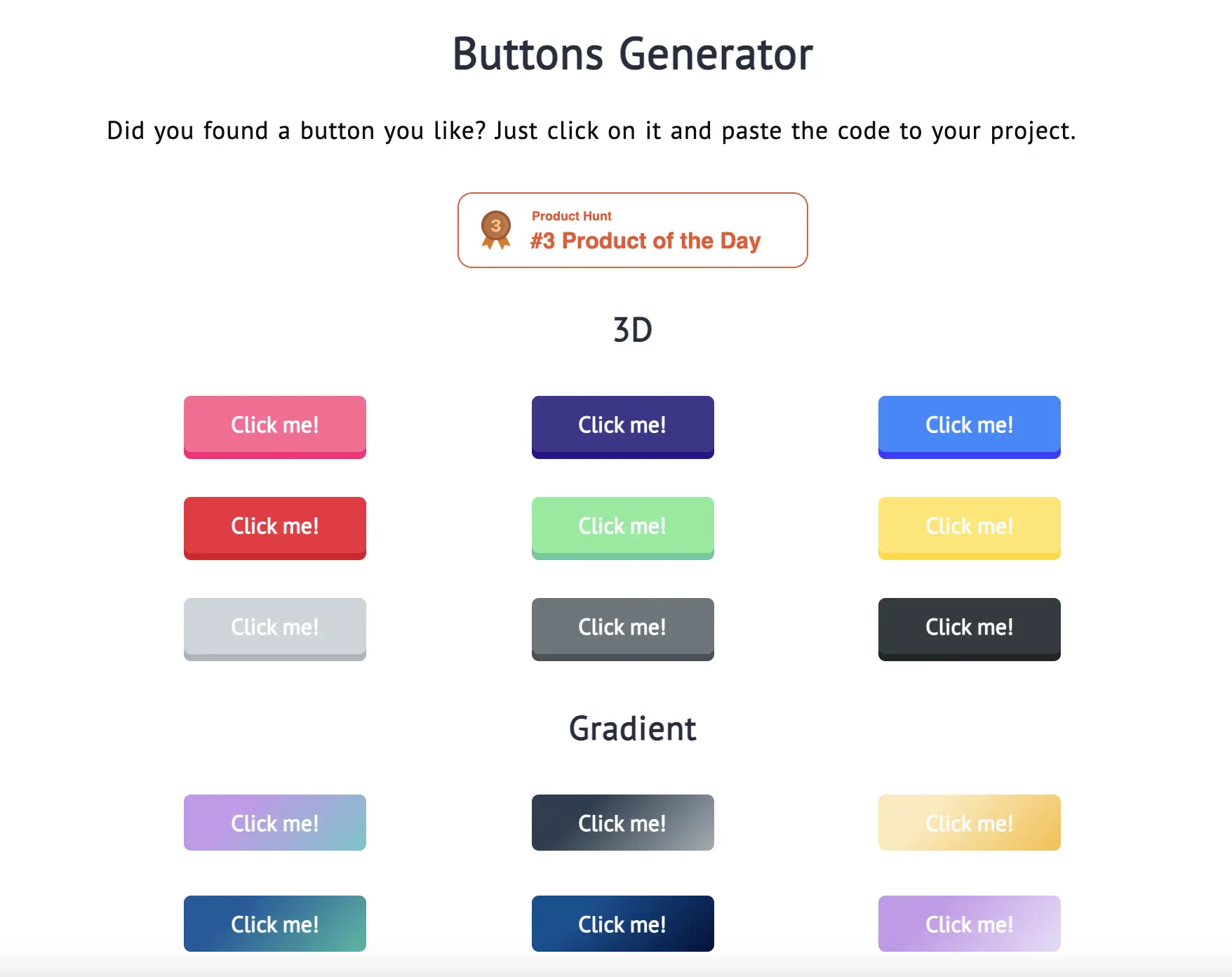 buttons generator